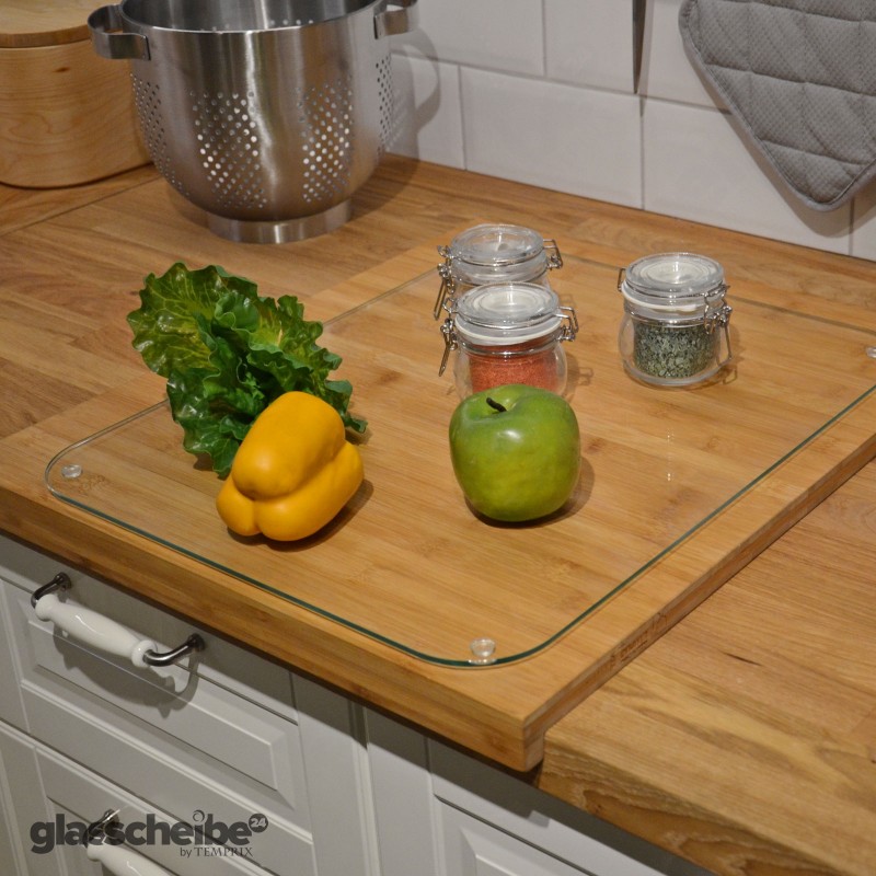 Tischset aus Klarglas