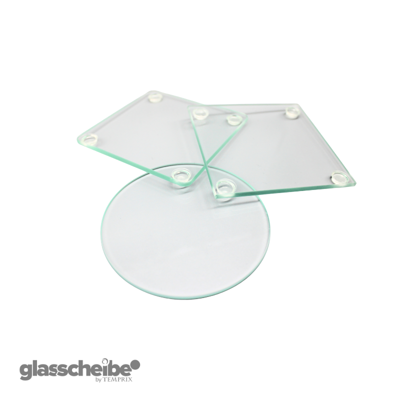 Glasuntersetzer unterschiedliche Formen