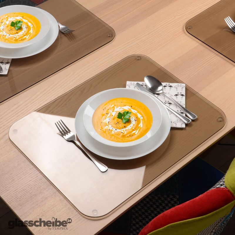 Tischset Braunglas